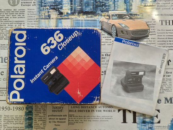Коробка и руководство по эксплуатации фотоаппарата "Polaroid 636 Close-up".