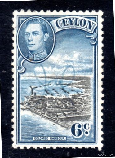 Цейлон.Ми-233. Король Георг VI и залив Коломбо. 1938.