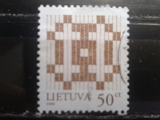 Литва, 1998, Стандарт, орнамент, 50ct