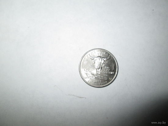 Квотер 25 центов США 2007 года.Штат Монтана Р.