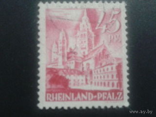 Германия 1947 Рейнланд-Пфальц фр. зона храм