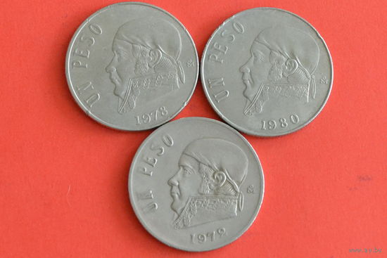 Мексика 1 песо 1972,78,80