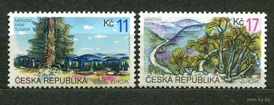 Национальные парки. EUROPA. Чехия. 1999. Полная серия 2 марки. Чистые