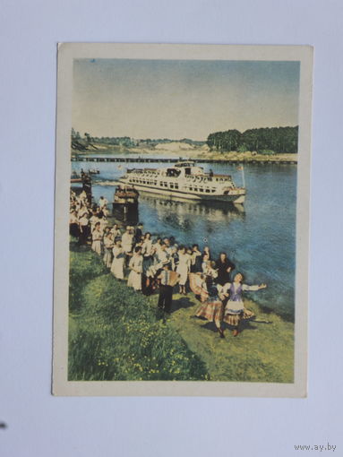 Гродна  открытка  1959 10х15 см