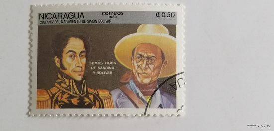 Никарагуа 1983. 200-летию со дня рождения Симона Боливара, 1783-1832