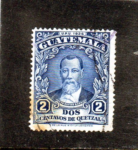 Гватемала.Ми-222.Хусто Руфино Барриос (1835-1885), 9-й президент.Серия: Всемирный почтовый союз (ВПС).1929.
