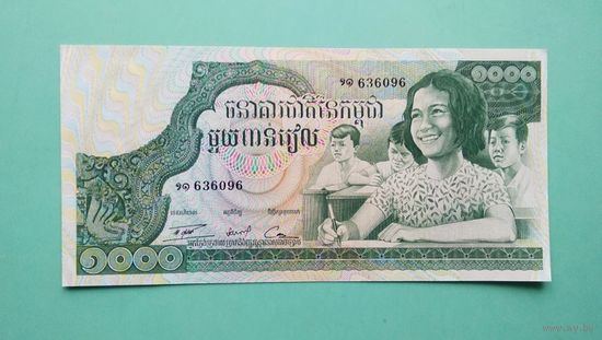 Банкнота 1000 риэлей Камбоджа 1973 г.