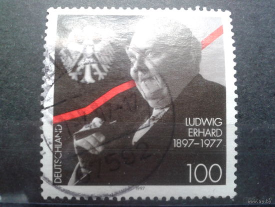 Германия 1997 политик, герб Михель-0,9 евро гаш.