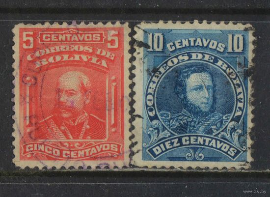Боливия 1901 Президенты Нарцисо Камперо Хозе Бальивиан Стандарт #68-9