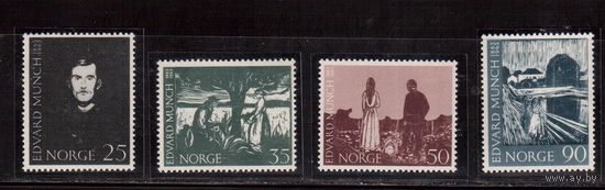 Норвегия-1963(Мих.508-511) ** , Живопись,