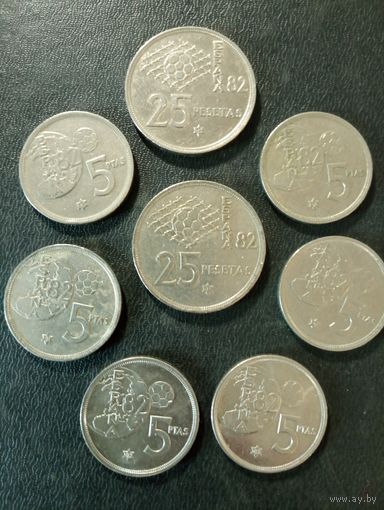 Монеты Испания ( чемпионат мира по футболу)