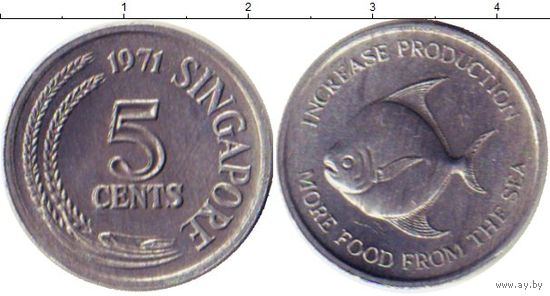 Сингапур 5 центов 1971 FAO