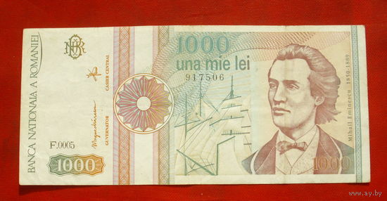 Румыния. 1000 лей 1991 года.