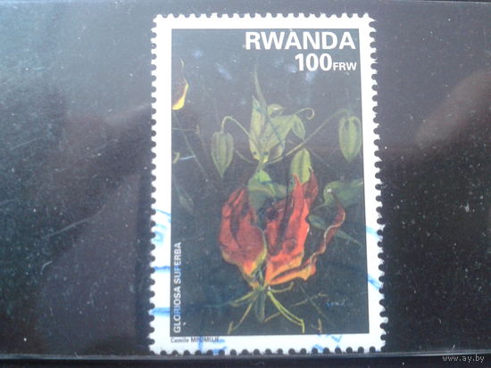 Руанда 1995 Цветок Михель-3,0 евро гаш