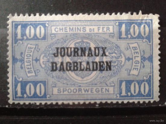 Бельгия 1929 Надпечатка на железнодорожной марке*