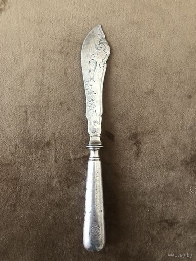 Старинный нож для рыбы. Производитель компания KRUPP.