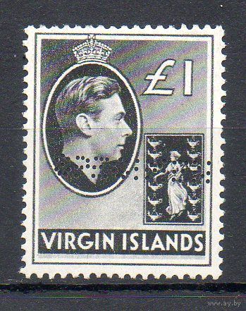 Стандартный выпуск Вирджинские острова (Великобритания) 1938 год 1 марка