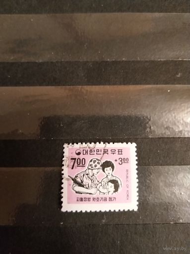 1967 Южная Корея почтово-благотворительная в пользу фонда корейских войск во Вьетнаме выпускалась одиночкой (1-11)