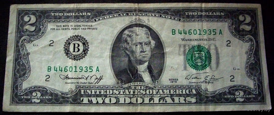 2 доллара 1976 B