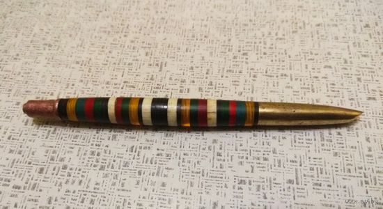ЗКПРОМ: наборная шариковая ручка (латунь, пластмасса), 70-е годы ХХ века