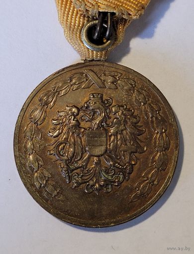 Австрия медаль 25 лет службы в пожарно-спасательной части 1922 г.