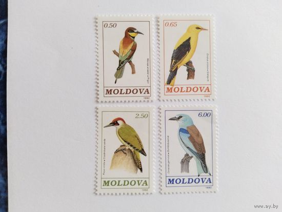 Молдова  1992 4м   птицы