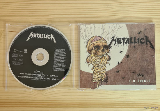 Metallica - One (CD, UK & Europe, 1989, лицензия) Vertigo METCD 5 / 874 067-2 MADE IN W. GERMANY