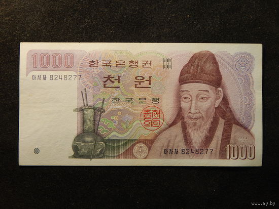 Корея 1000 вон 1983г.
