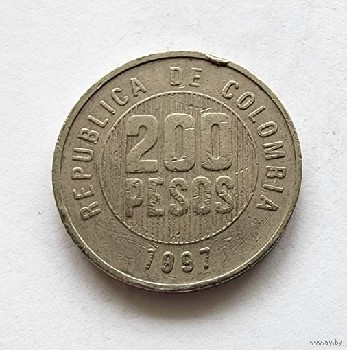 Колумбия 200 песо, 1997