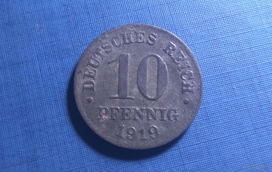 10 пфеннигов 1919. Германия.