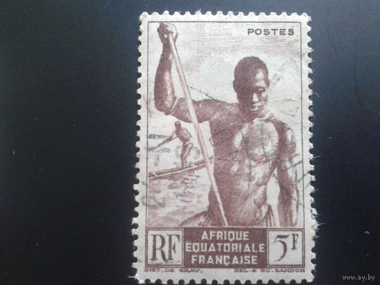 Экваториальная Африка фр. колония 1947 туземец