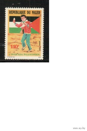 Нигер-1991 (Мих.1126) ** , Палестина, Флаг (одиночка)
