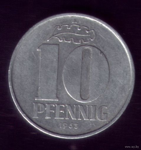 10 пфеннигов 1963 год ГДР