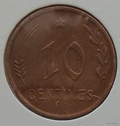 Люксембург 10 сантимов 1930 г. В холдере