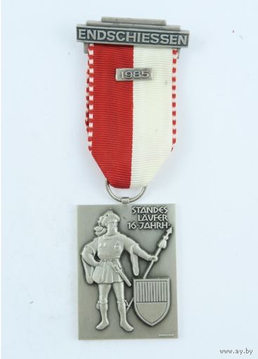 Швейцария, Памятная медаль 1985 год .