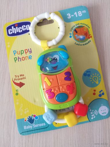 Музыкальная развивающая игрушка Chicco Телефончик. Новая