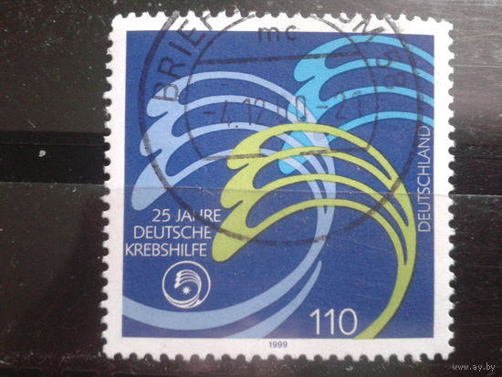 Германия 1999 организация помощи больным раком Михель-1,1 евро гаш.