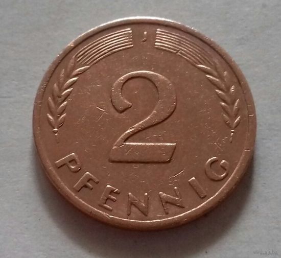 2 пфеннига, Германия 1969 J