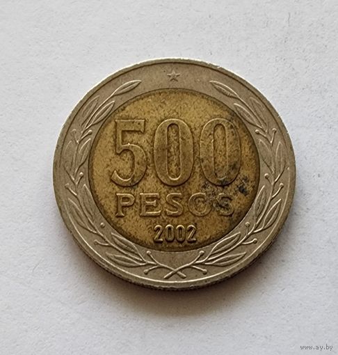 Чили 500 песо, 2002