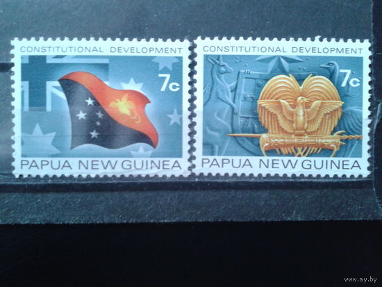 Папуа Новая Гвинея 1972 Флаг и герб** Полная серия