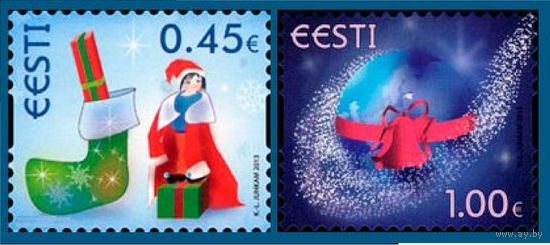 Эстония 2013,  Рождество. Новый Год, 2 марки