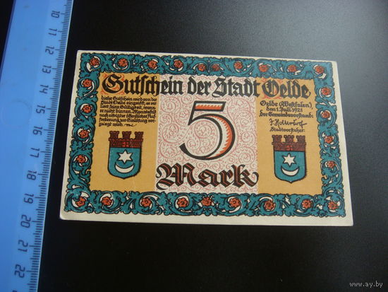 Германия Нотгельдов 5 марок