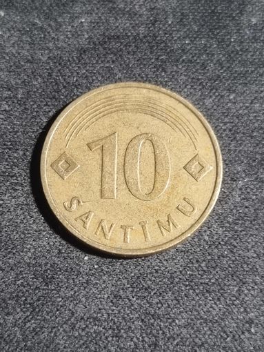 Латвия 10 сантимов 1992