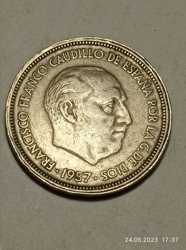 Испания  50 песо   1957  года .