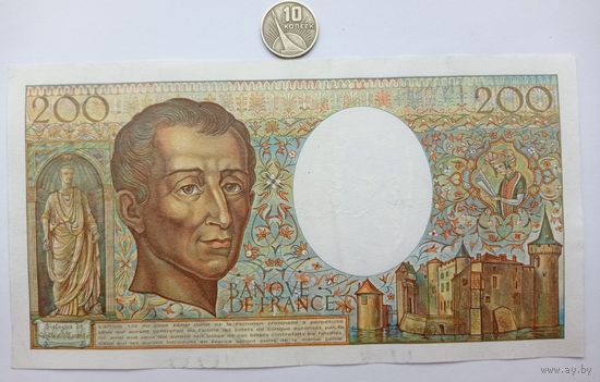 Werty71 Франция 200 Франков 1985 банкнота