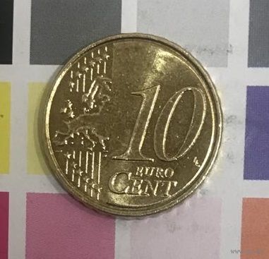 Германия 10 евроцентов 2017 F