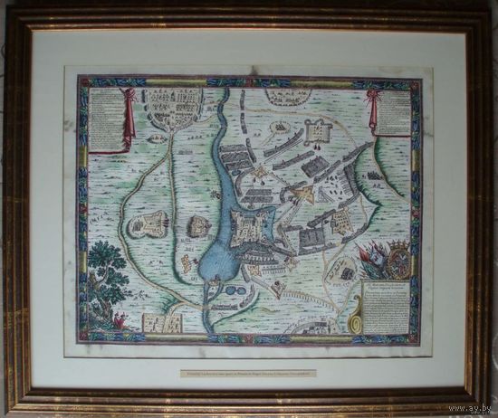 Оборона Ляховичей Карта 1660 год