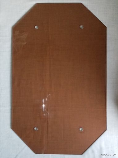 Стеклянная столешница 50х80х0,6 см коричневое стекло
