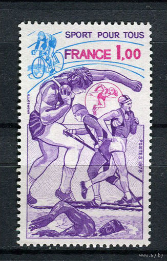 Франция - 1978 - Спорт - [Mi. 2125] - полная серия - 1 марка. MNH.