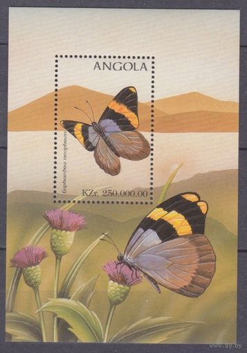 1998 Ангола 1202/B40 Бабочки 5,50 евро